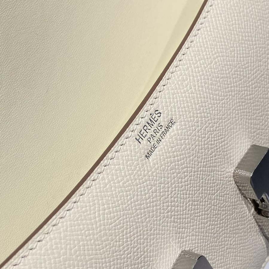 Hermes Constance Elan Bag 24cm - Ecru / Silver Hardware