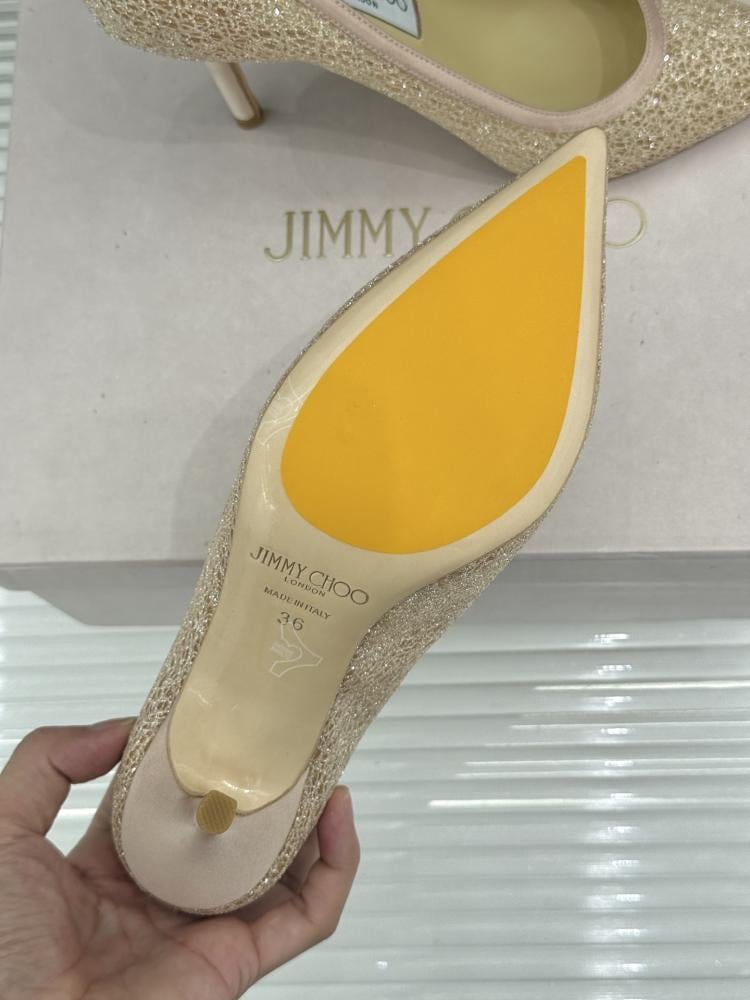 Jimmy Choo Crystal Embellished Mesh Pumps 35-41