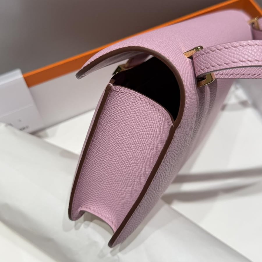 Hermes Constance Elan Bag 24cm - Mauve / Gold Hardware