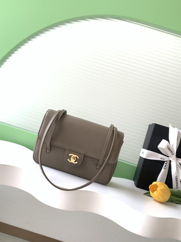 Chanel Grained Leather Flap Shoulder Bag
