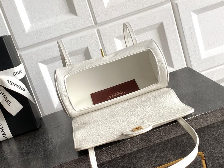 Chanel Grained Leather Cylindrical Bag