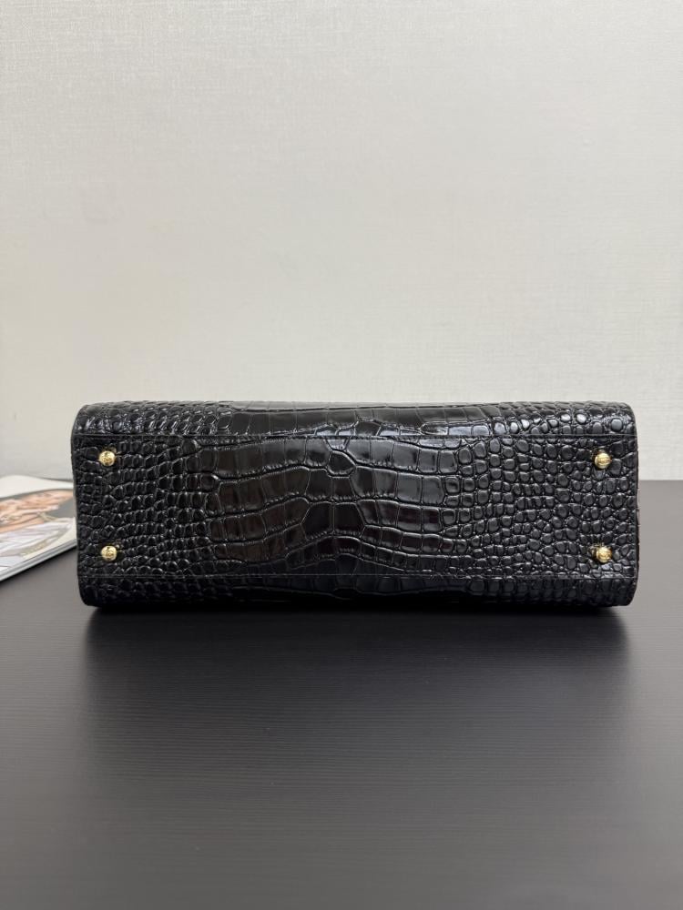 Chanel Croc-Embossed Leather Tote Bag