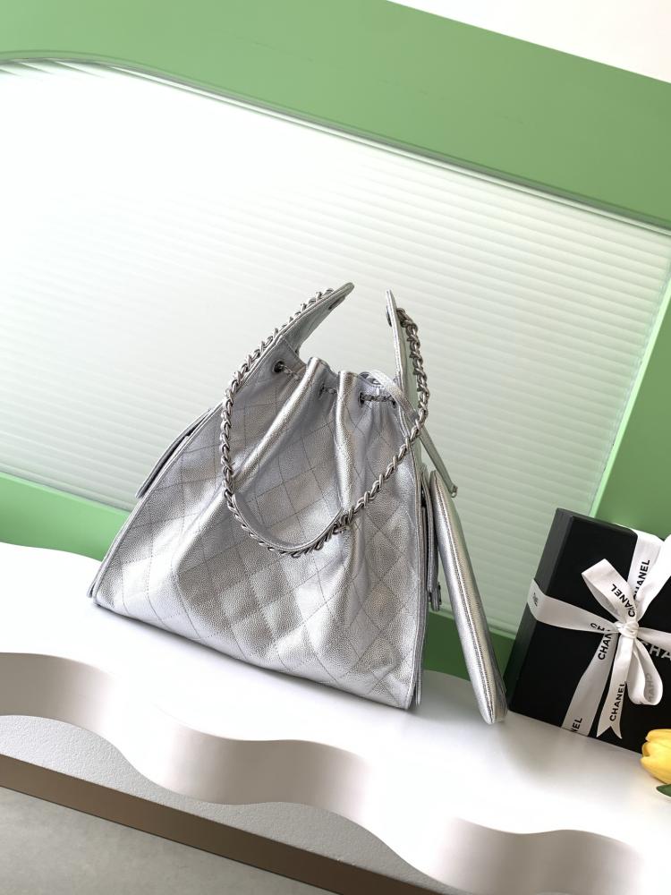 Chanel AS5293 Quilted Hobo Drawstring Bag