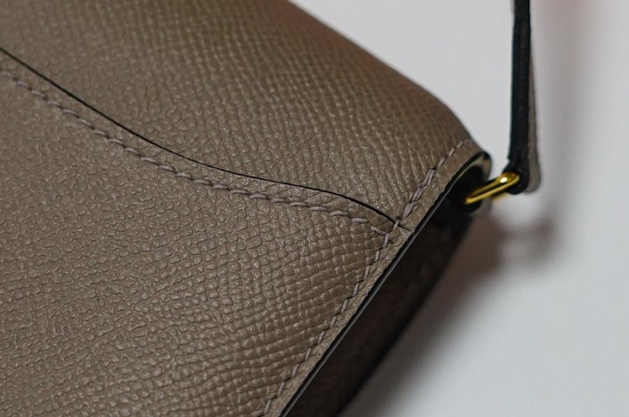 Hermes Constance To Go Wallet Bag 20cm - Etoupe / Gold Hardware