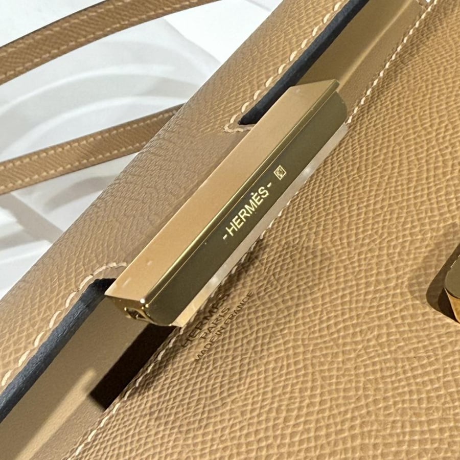 Hermes Constance Elan Bag 24cm - Taupe / Gold Hardware