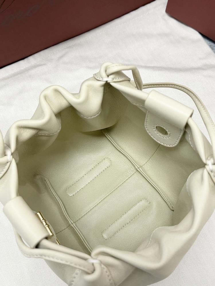 Loro Piana Bale Softy Drawstring Bucket Bag