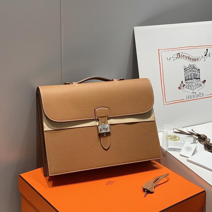 Hermes Sac à Dépêches Bag 38cm - Gold