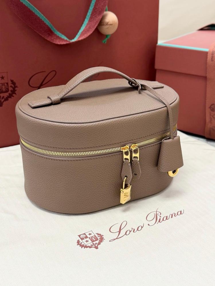 Loro Piana Extra Vanity Case in Plain Grain Calfskin