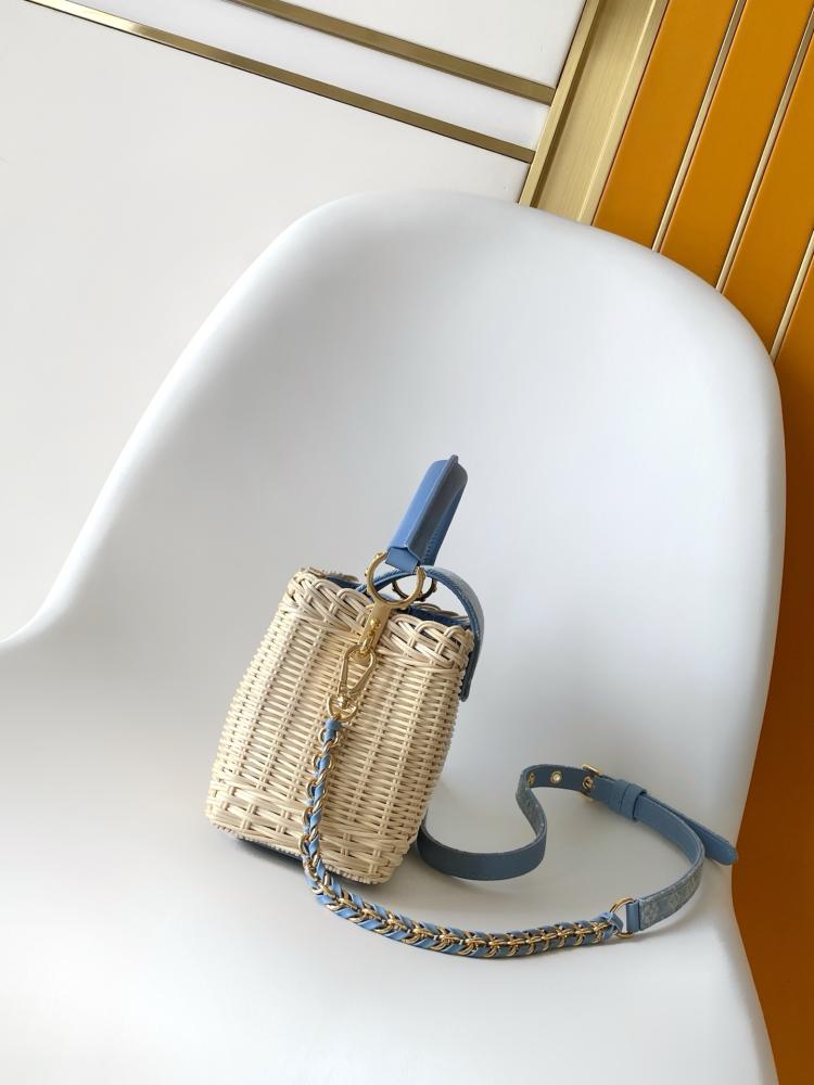 Louis Vuitton Capucines Wicker Leather Bag