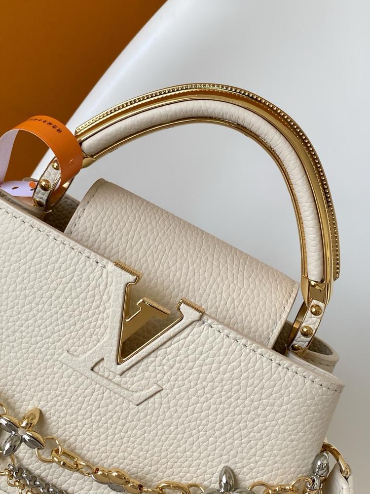 LV Capucines Mini Bag with Chain Detail