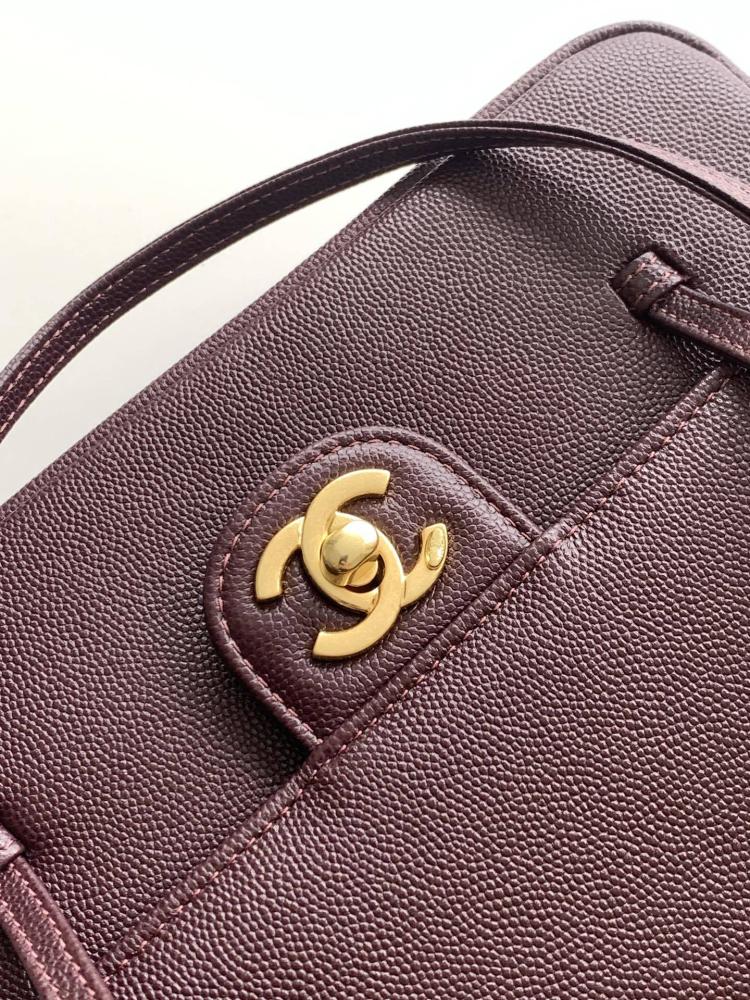 Chanel Grained Leather Flap Shoulder Bag