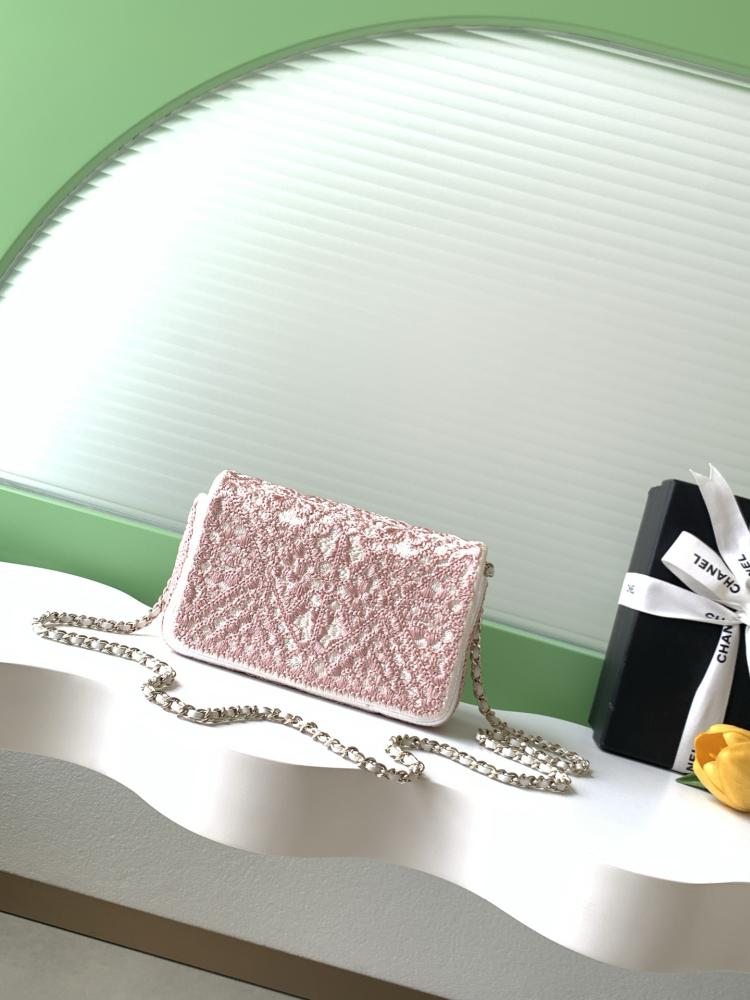 Chanel Embroidered Fabric Classic Flap Bag