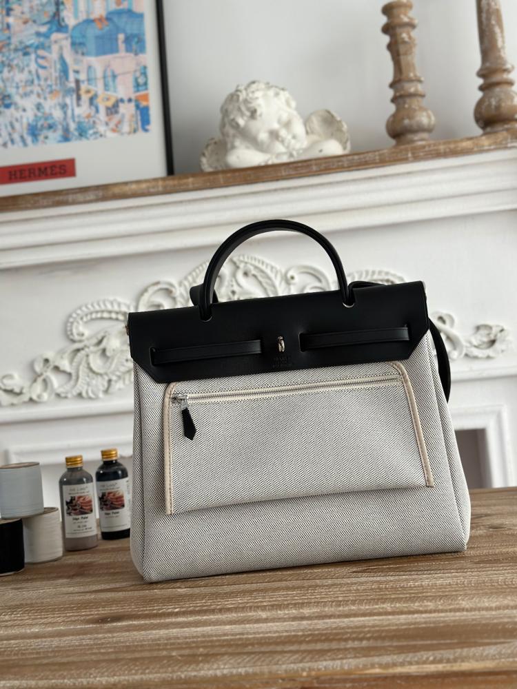 Hermes Herbag Zip 31 (Printed & Patterned Canvas Edition)