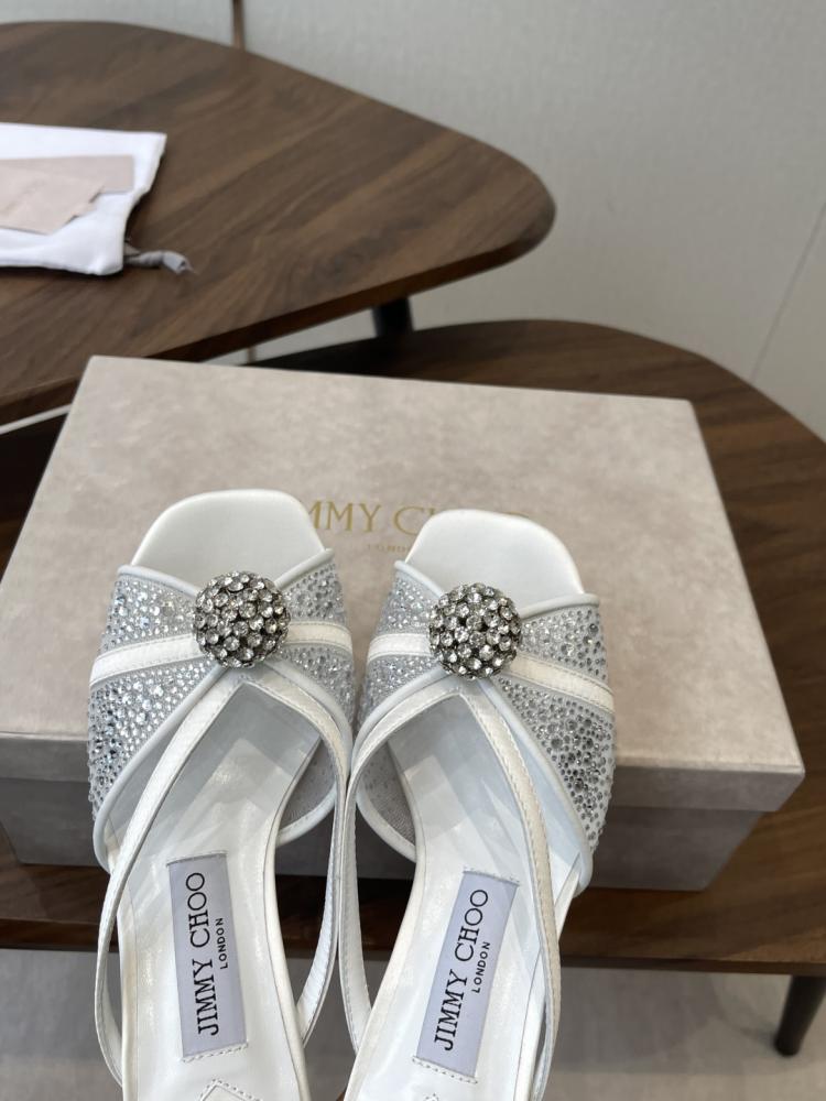 Jimmy Choo Crystal Sphere Open-Toe Mules 35-41