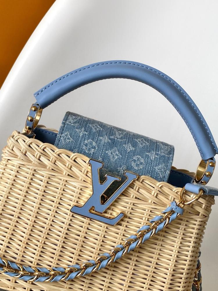 Louis Vuitton Capucines Wicker Leather Bag