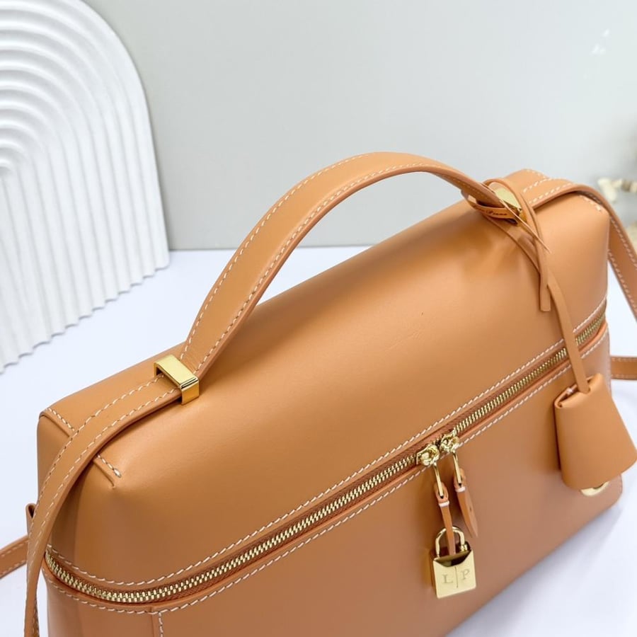 Loro Piana Extra Smooth Leather Top Handle Bag