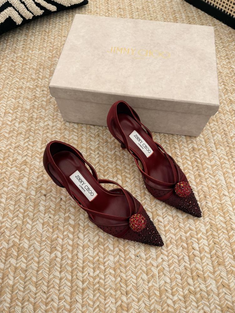 Jimmy Choo Crystal Sphere Mesh Pumps 35-41