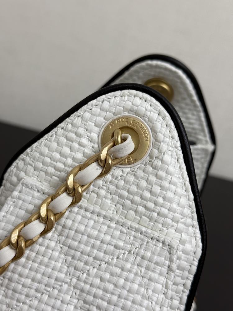 Chanel Quilted Drawstring Tote Bag