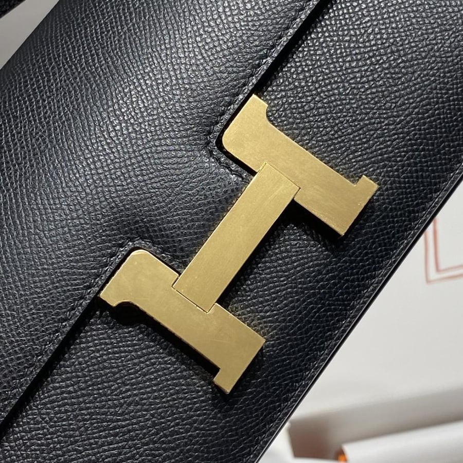 Hermes Constance Elan Bag 24cm - Black / Gold Hardware