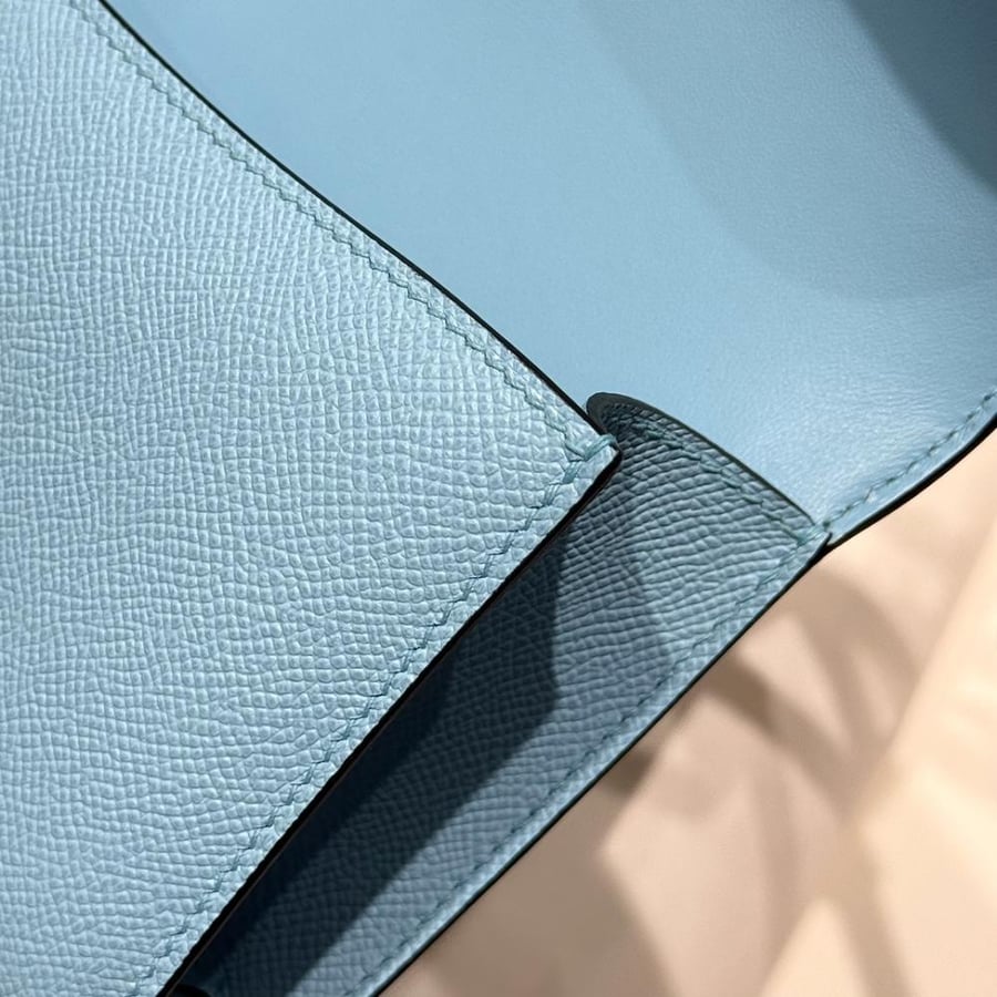 Hermes Constance Elan Bag 24cm - Sky Blue / Silver Hardware