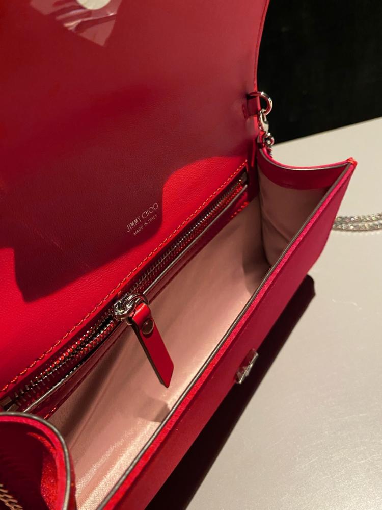 Jimmy Choo Crystal Embellished Clutch Wallet on Chain