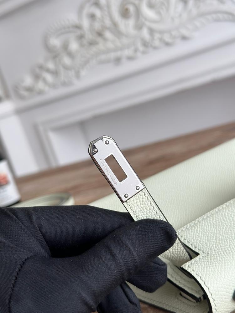 Hermes Mini Kelly II Bag 19cm - Mint Green / Silver Hardware