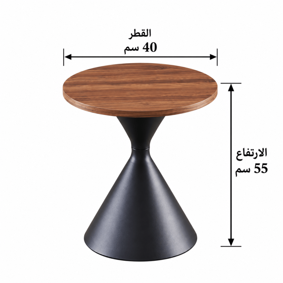 طقم شاي خشبي ميلامين باللون البني