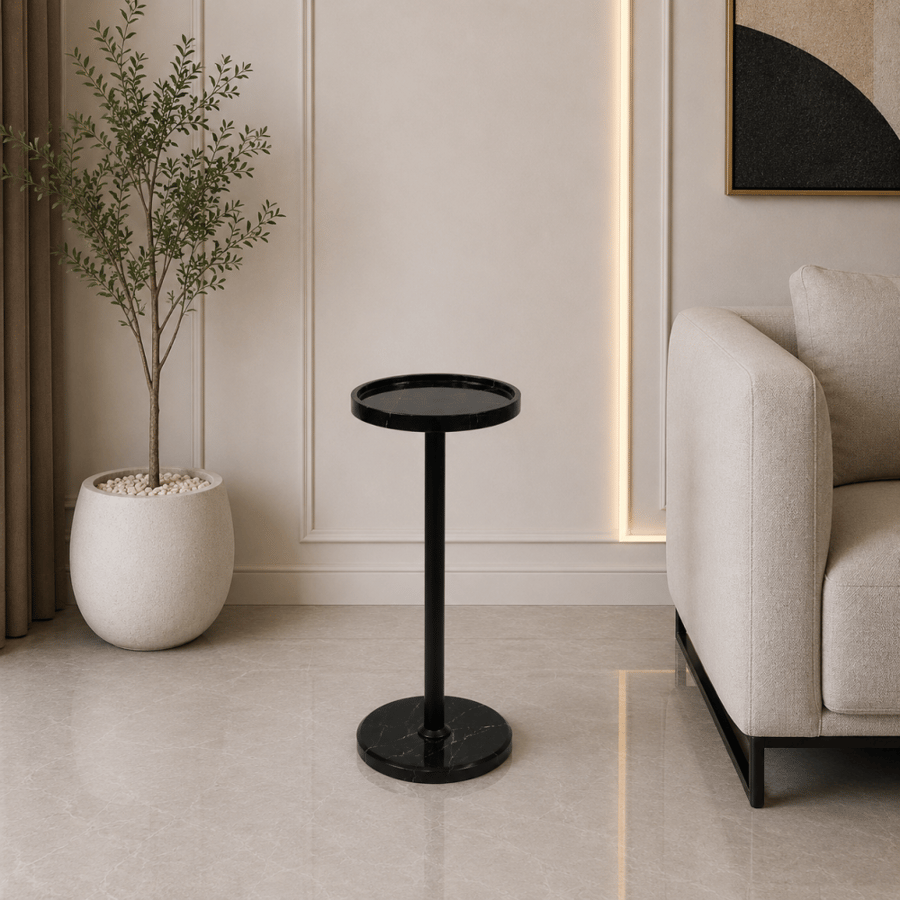 طاولة خدمة مفرد أسودبتصميم عصرى و أنيق