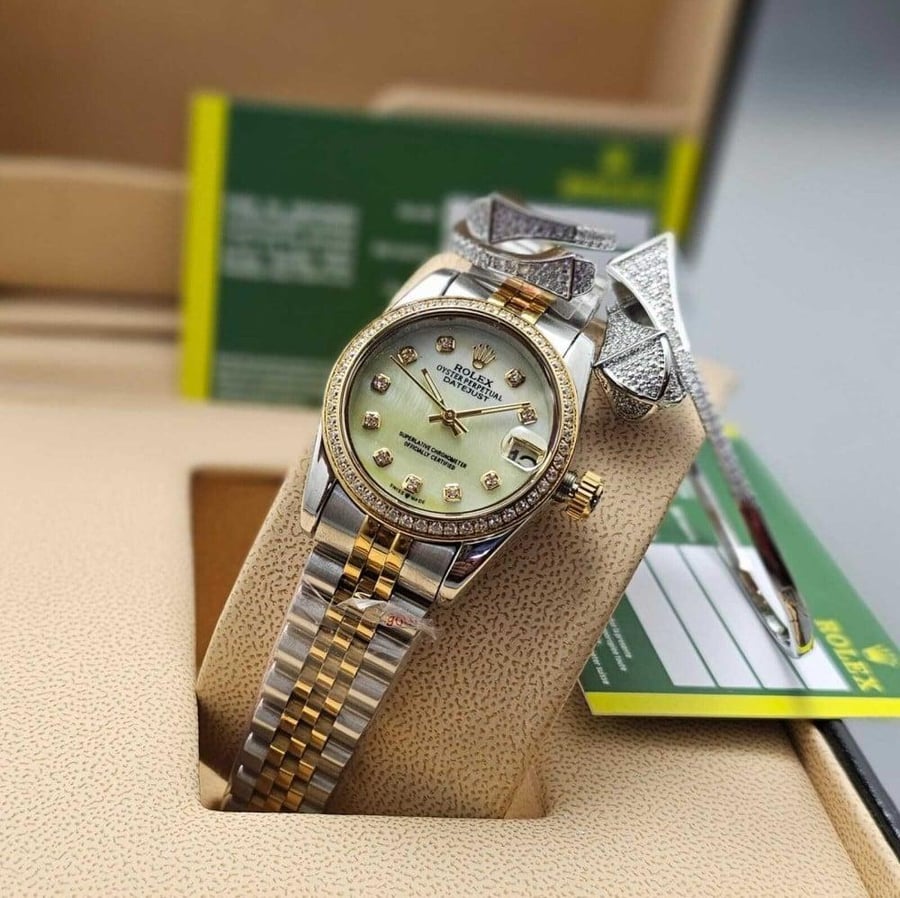 Rolex Datejust 28mm Ladies Watch - ساعة رولكس ديت جست نسائية 28