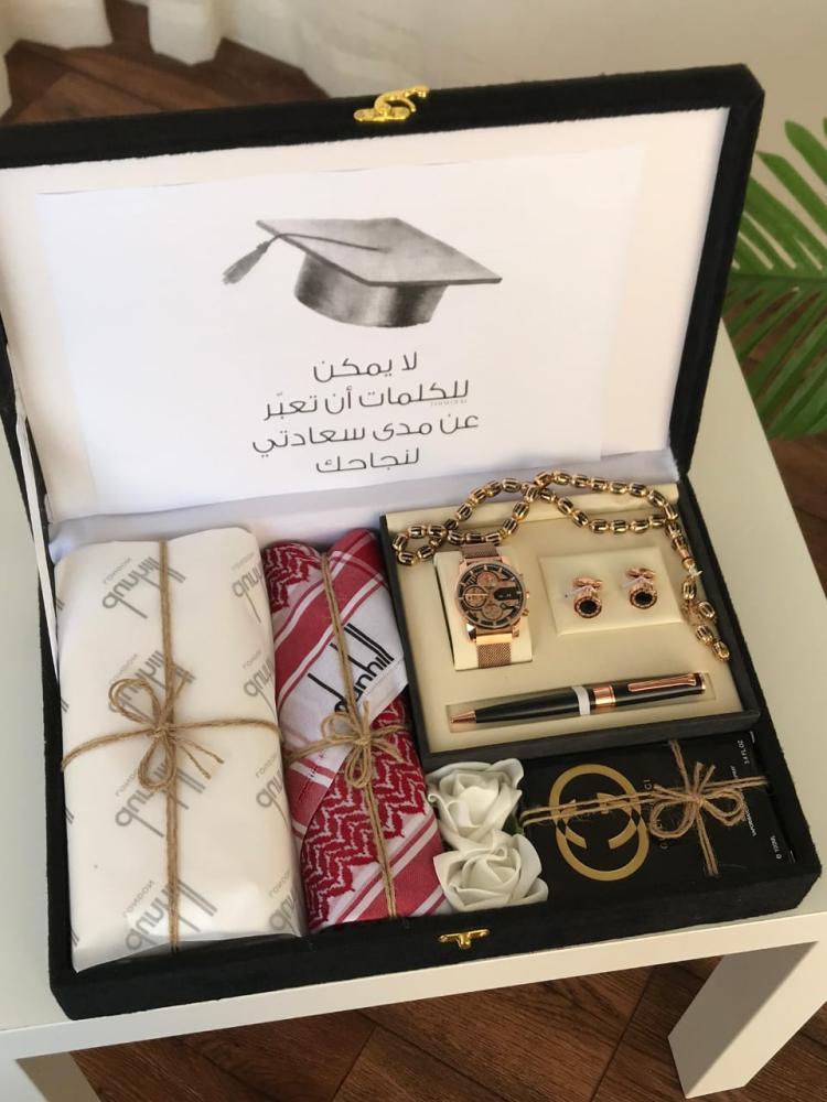 هدية رجالية مميزة طقم دنهل مع ساعة وعطر