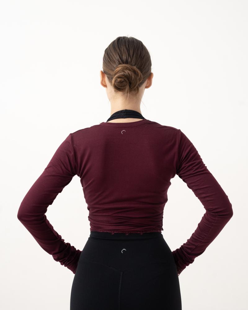 Wrap Top Burgundy