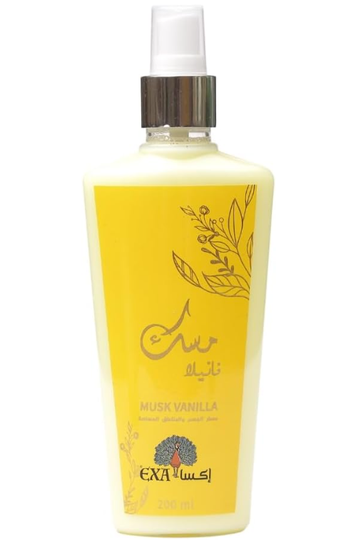 معطر الجسم و المناطق الحساسه مسك فانيلا من ماركة اكسا - 200 مل