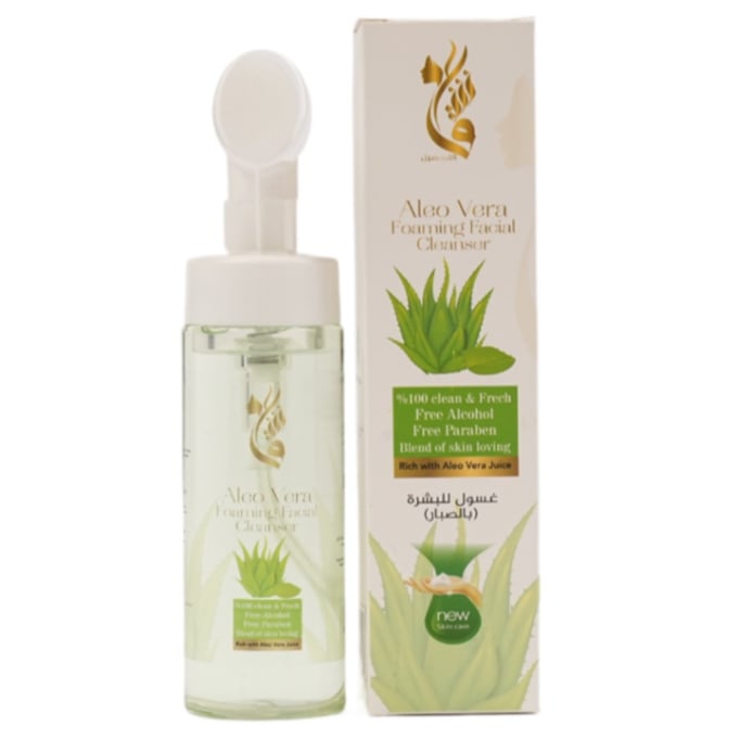 Foaming facial cleanser with aloe from the brand Eshq Al-Tajmeel - 200 ml