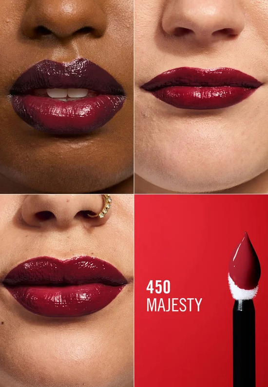 احمر شفاه سائل ثريل سيكر ليب لاتكس من ماركة ريميل - MAJESTY 450