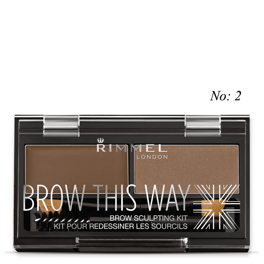 Mini gel and powder eyebrow palette from Revlon - 002 Medium Brown