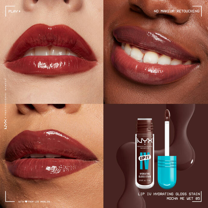 قلوس شفاه لامع Lip IV من ماركة ان واي اكس - 05 Mauve N' Moist