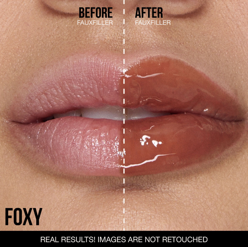 قلوس شفاه لامع فوكس فيلر اكسترا شاين من ماركة هدى بيوتي - FOXY