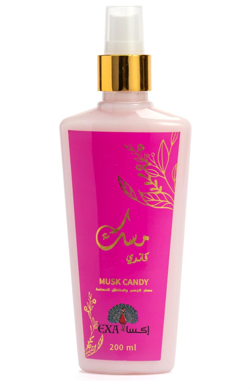 معطر الجسم و المناطق الحساسه مسك كاندي من ماركة اكسا - 200 مل