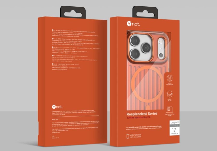 Y-NOT IPHONE COVER 17 PRO ORANGE