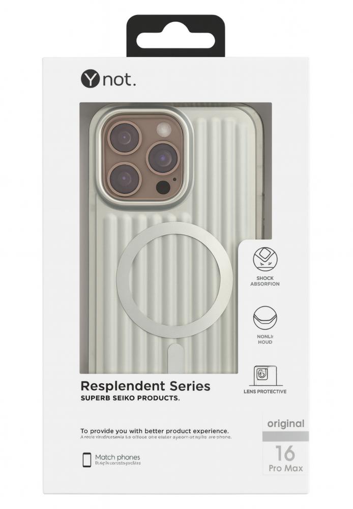 Y-NOT IPHONE COVER 16 PRO SILVER