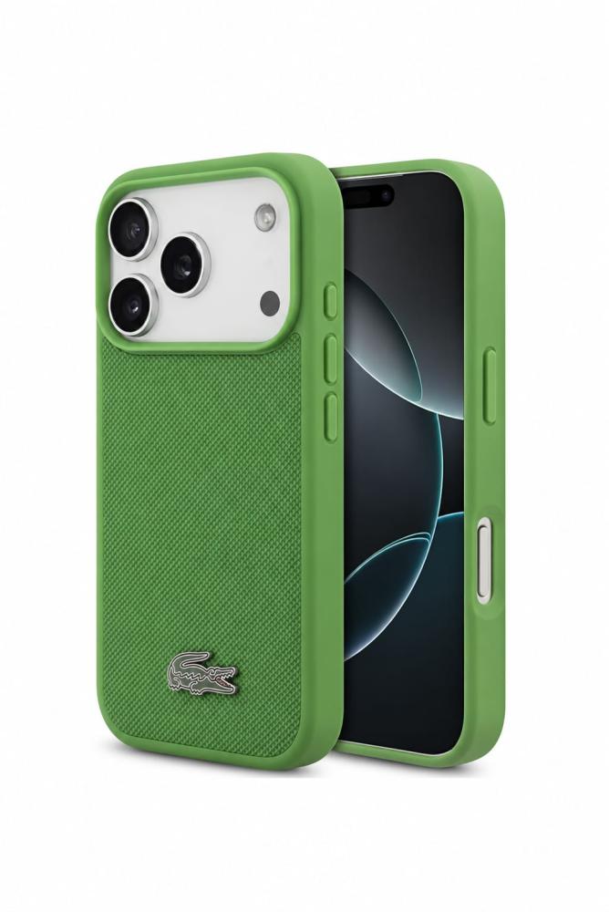 Lacoste Magsafe Petit Pique Hard Case With Lacquer Metal Logo For iPhone 18 Pro Max