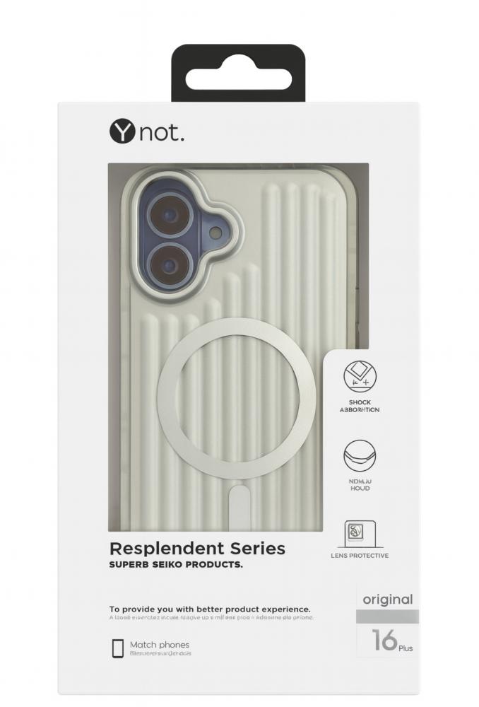 Y-NOT IPHONE COVER 16 PLUS SILVER