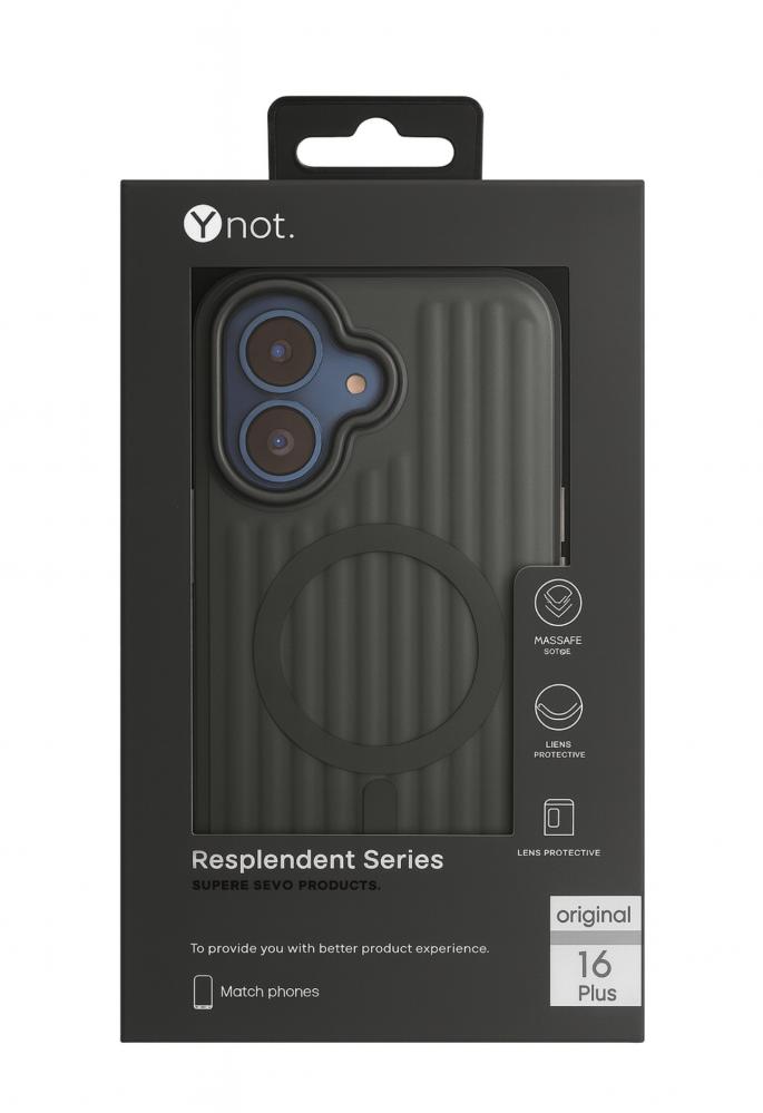 Y-NOT IPHONE COVER 16 BLACK