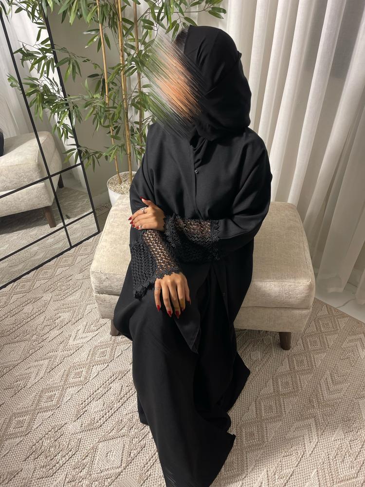 عباية غصن -قماش لمار -قصة العبايه نص كلوش