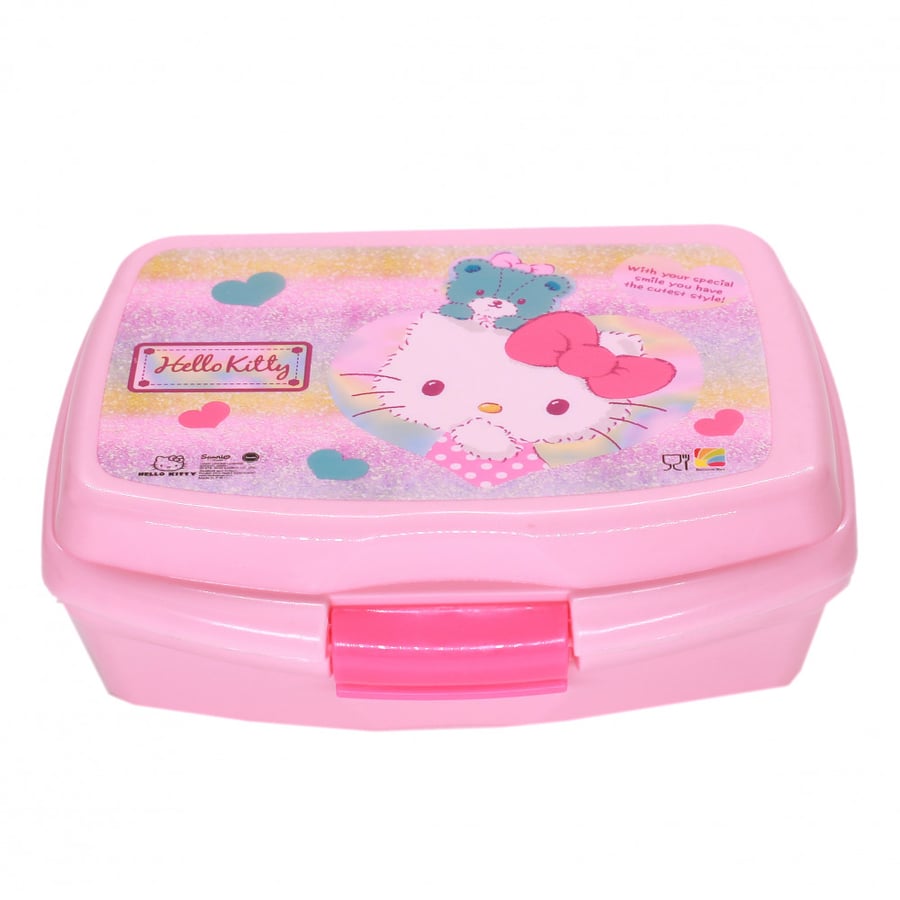 هيلوكيتي- علبة غداء بلاستيك - Hello Kitty Plastic Lunch Box