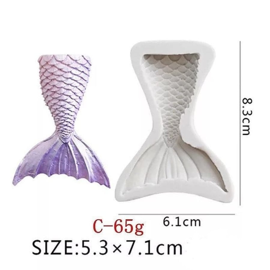 Mermaid tail mold