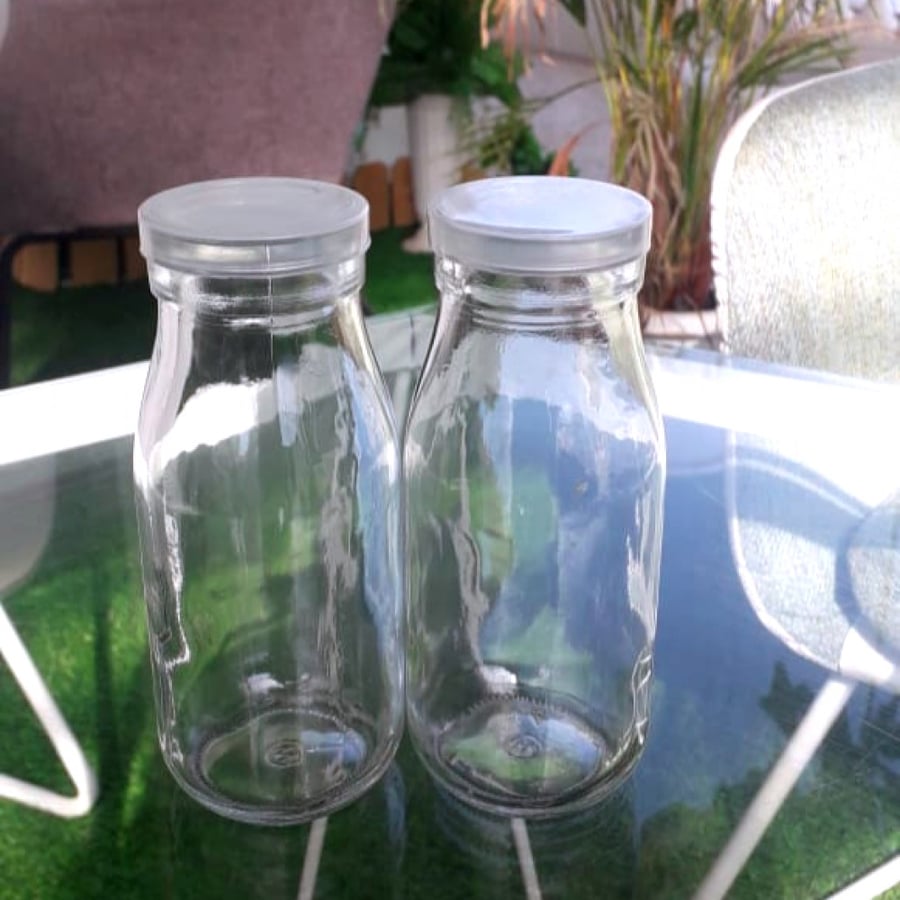4 قارورة قهوة زجاجية 250 مل