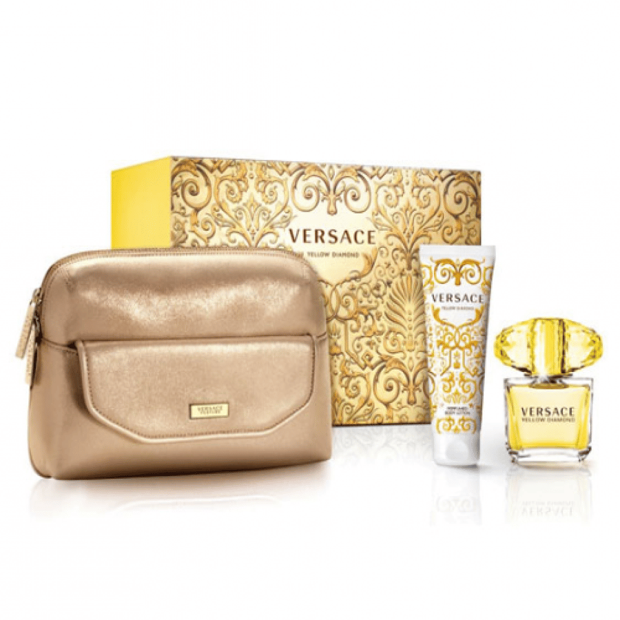 لمجموعة العطرية فيرزاتشي يلو دا-فانيلا-Versace Yellow Diamond Gift Set