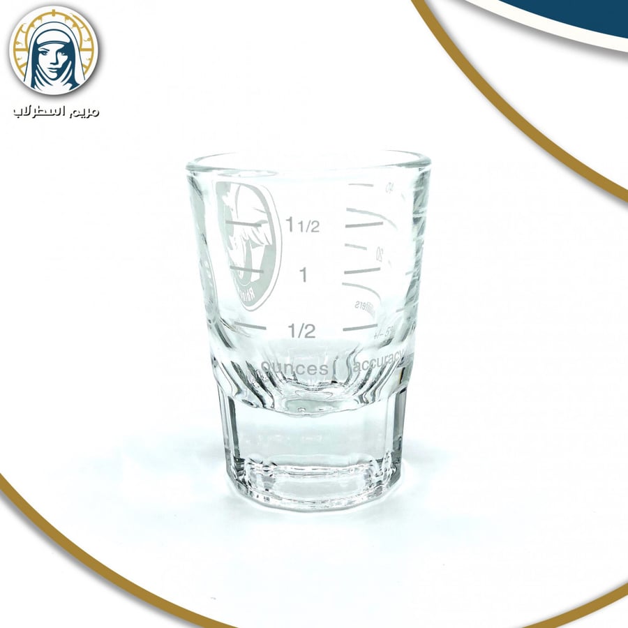 Rhino Round Shot Glass 2oz lined كوب اسبرسو رينو 60مل