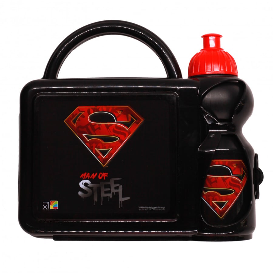 سوبرمان- طقم علبة غداء و زمزمية - Superman Lunch Box Set